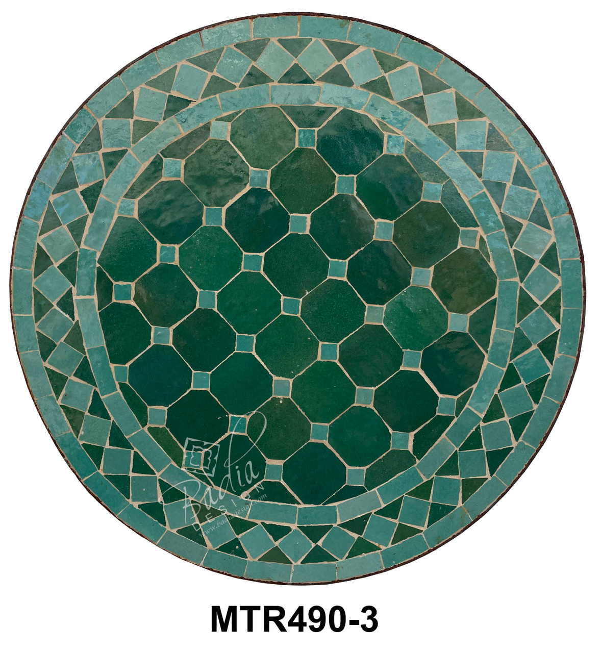 20 Inch Round Tile Table Top - MTR490
