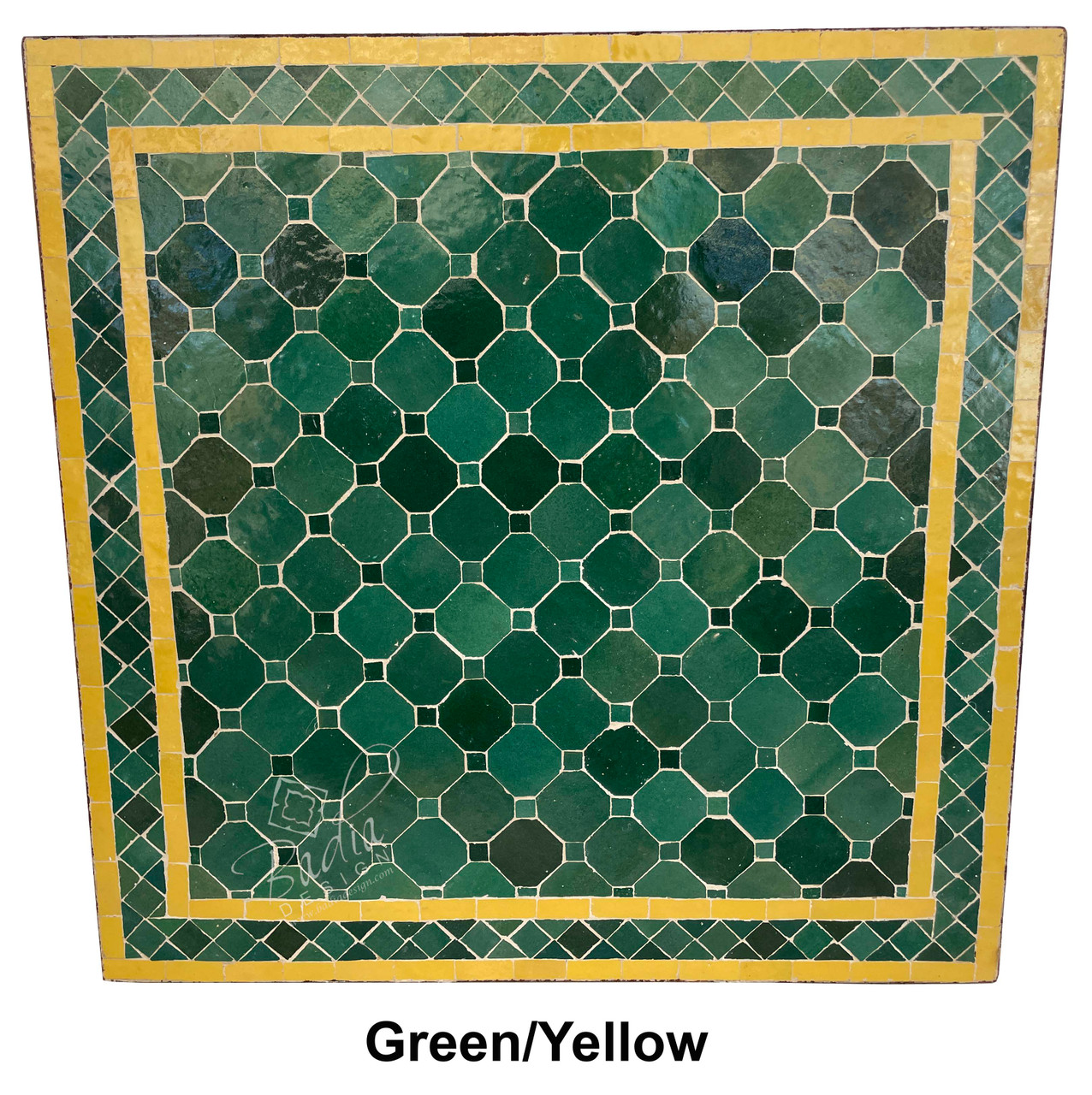 Moroccan Square Tile Table Top from Badia Design Inc.