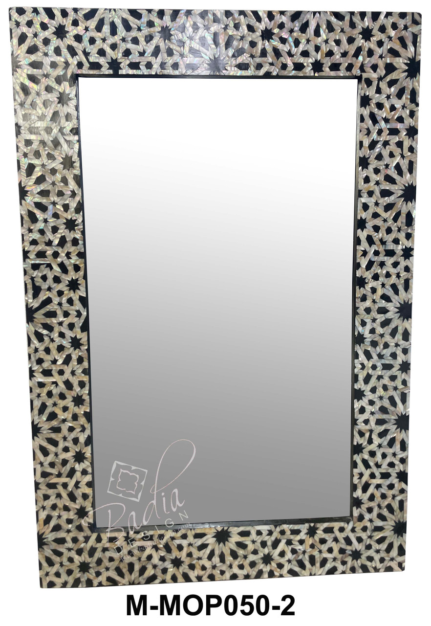 Multi-Color Mother of Pearl Inlay Mirrors - M-MOP050