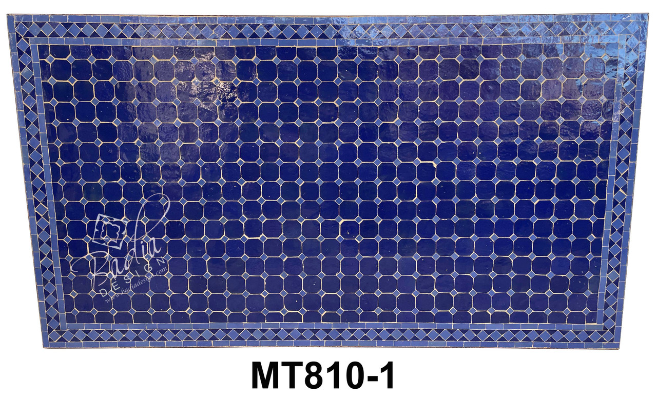 63" x 36" Rectangular Shaped Tile Table Top - MT810