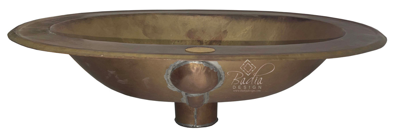Oval Shaped Bronze Color Sink - MS034