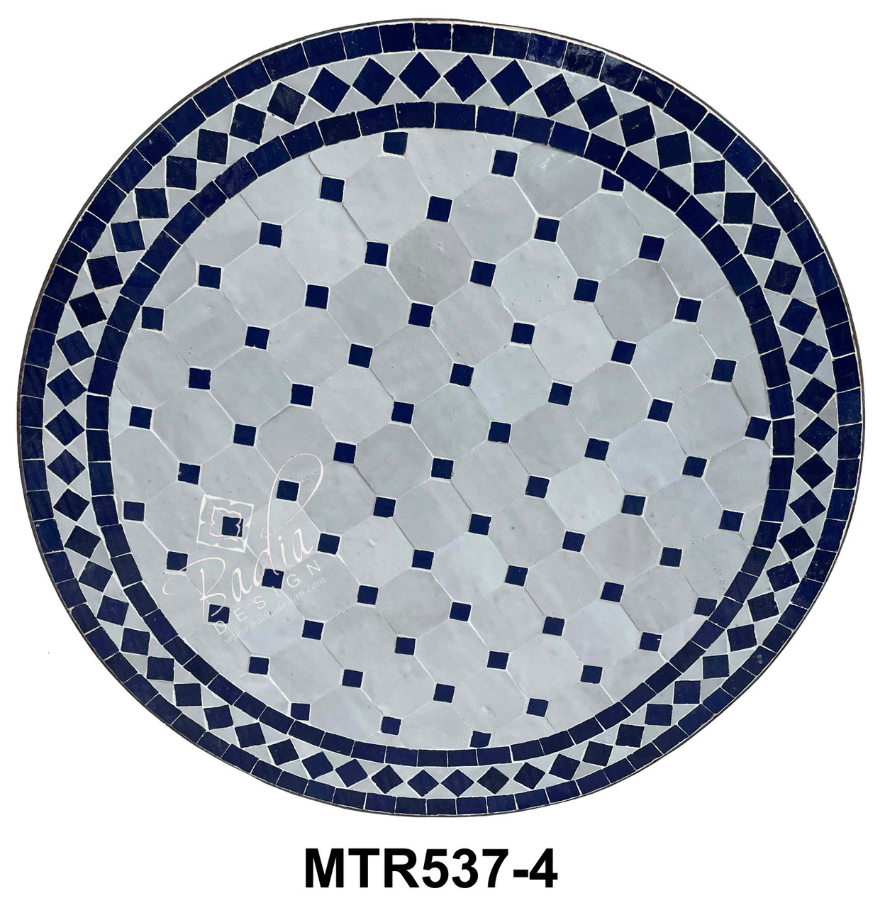 24 Inch Round Tile Table Top - MTR537