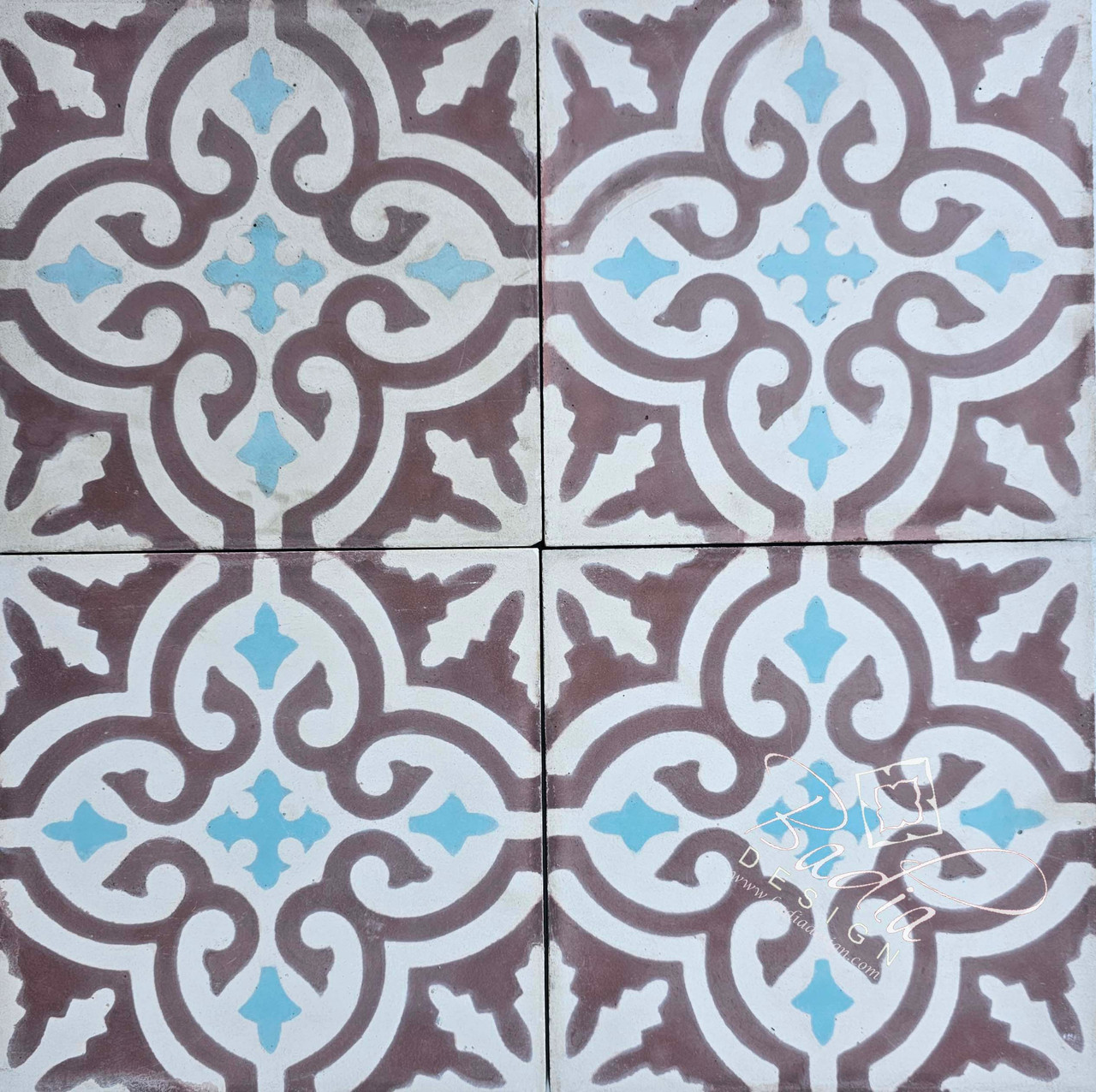 Moroccan Multi-Color Cement Floor Tile - CT126