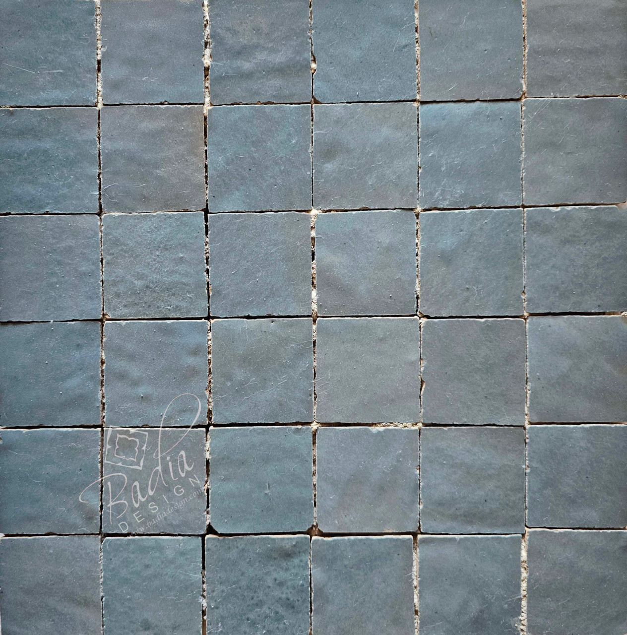 Multi-Shade Gray Glazed Zellige Mosaic Tile - TM122