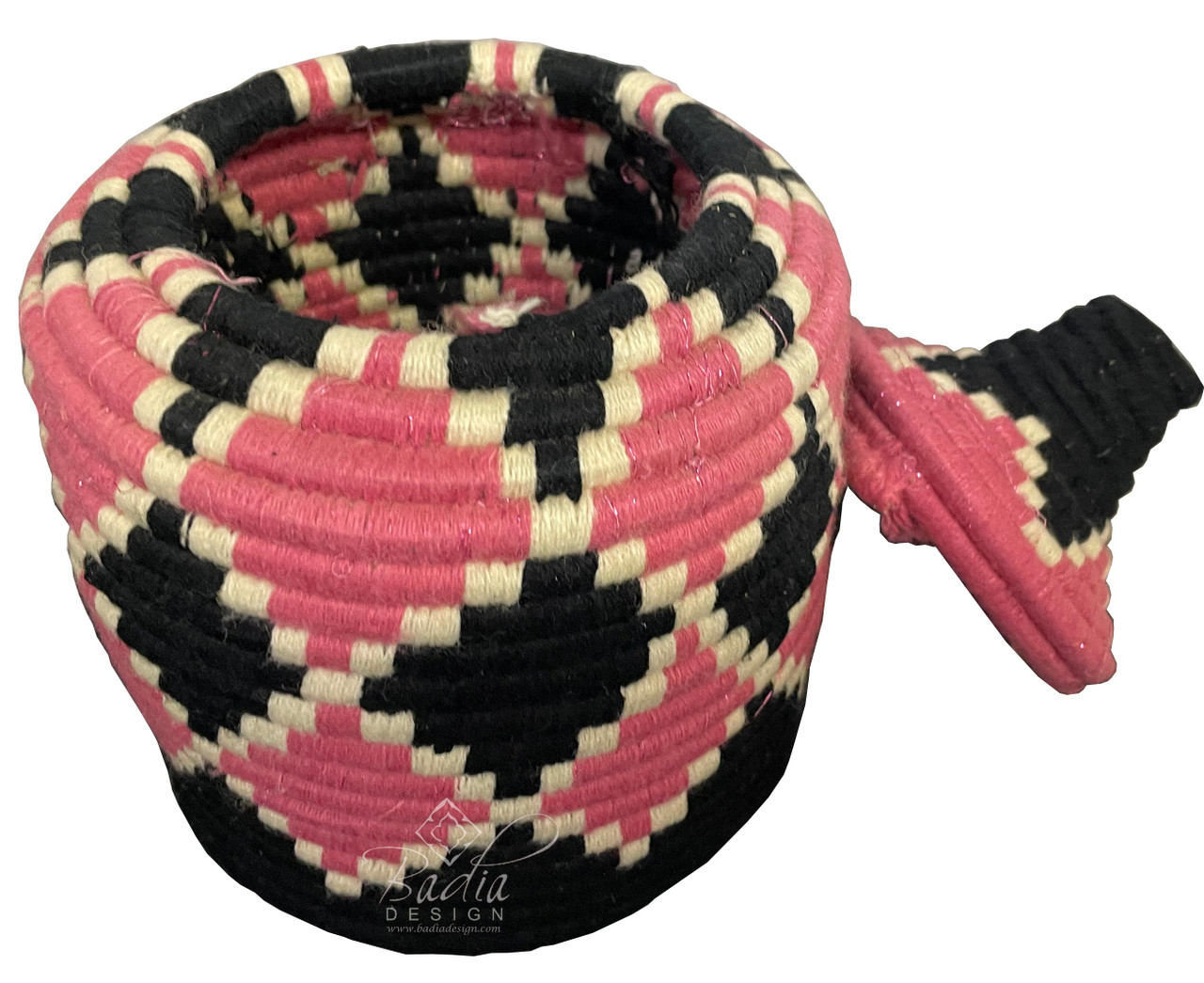 Handwoven Berber Baskets with Bright Vivid Colors - HD291