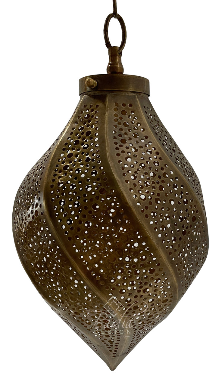 Intricately Designed Handcrafted Moroccan Brass Lantern - LIG483
