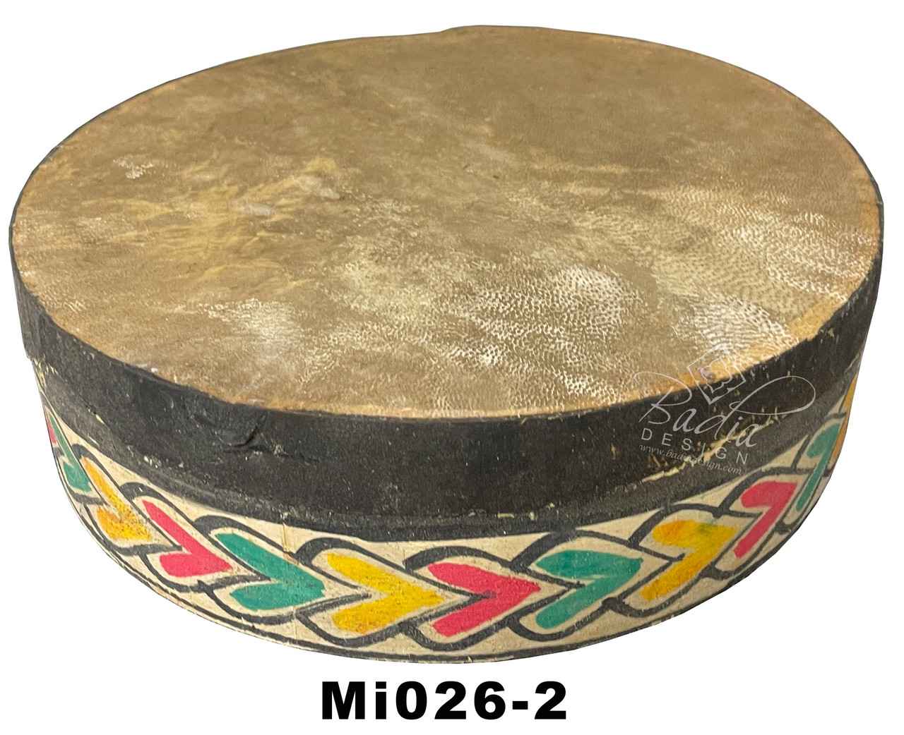 9 1/2" Moroccan Bendir Wooden Frame Drums - Mi026