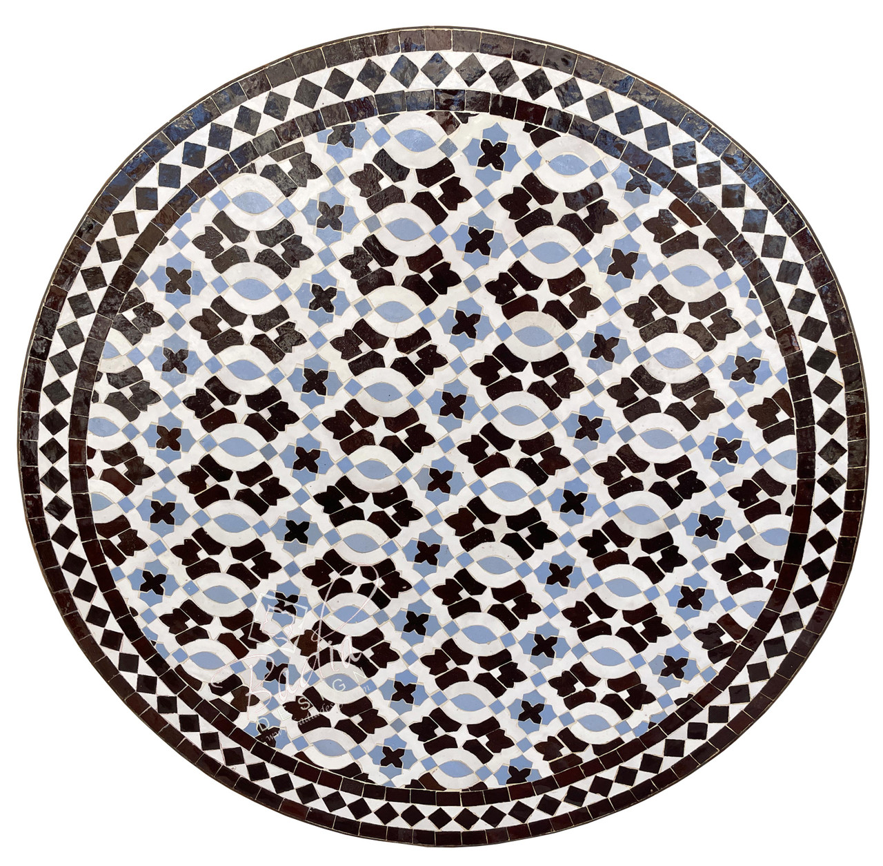 32 Inch Multi-Color Intricately Designed Tile Table Top - MTR394