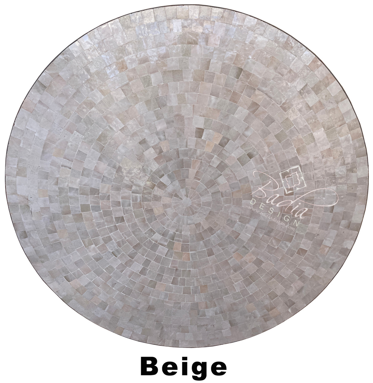48 Inch Moroccan Mosaic Tile Table Top - MTR578