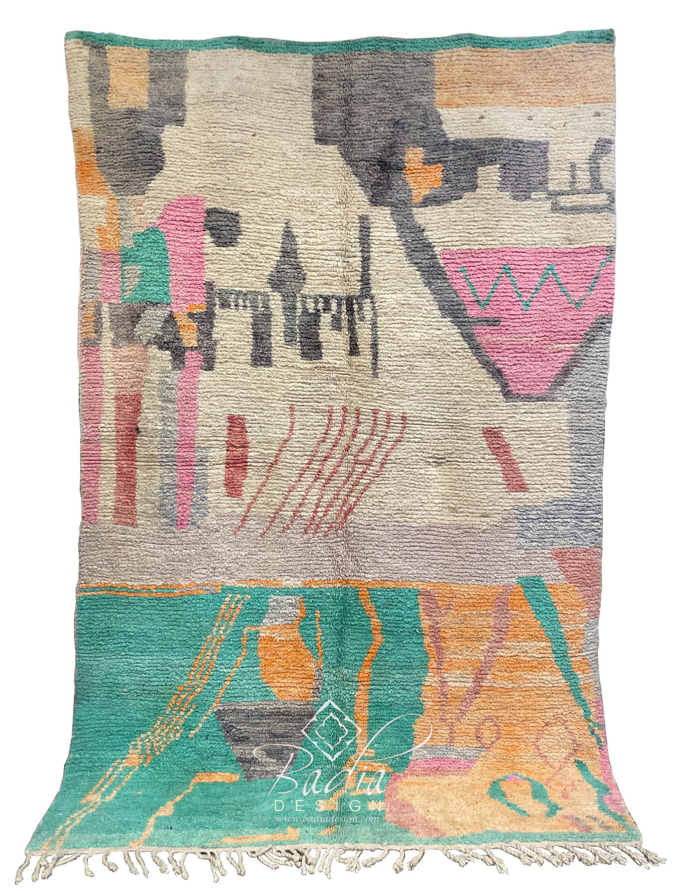 High Quality Moroccan Beni Ourain Rug from Badia Design Inc.