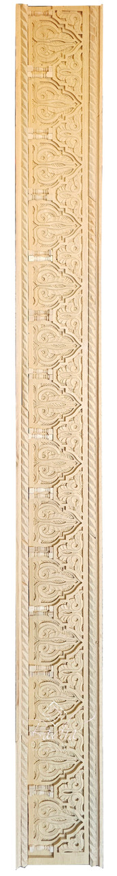Unstained Hand Carved Wooden Border - WP219