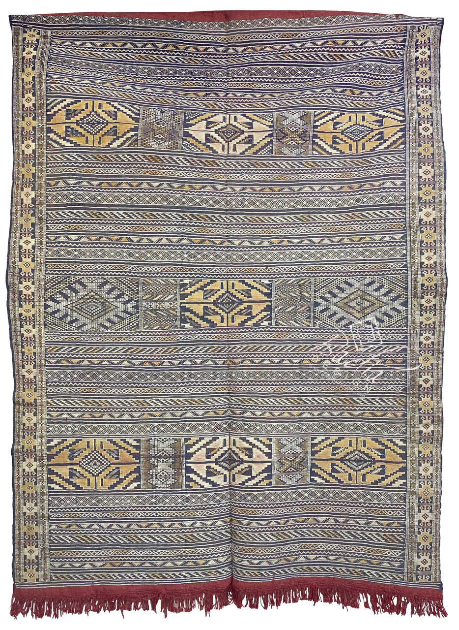 Multi-Color Traditional Moroccan Kilim Rug - R0240