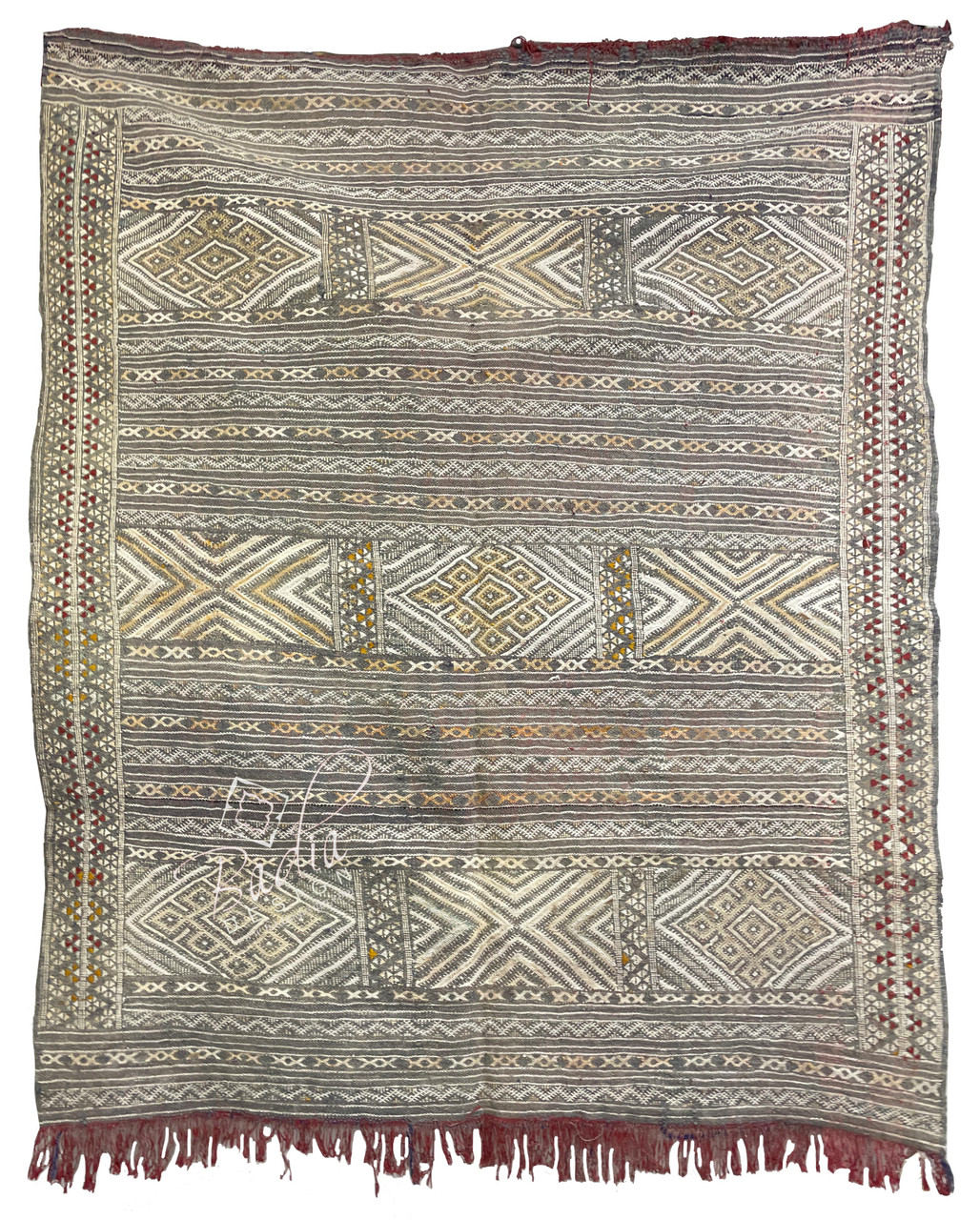 Multi-Color Traditional Moroccan Kilim Rug - R0242