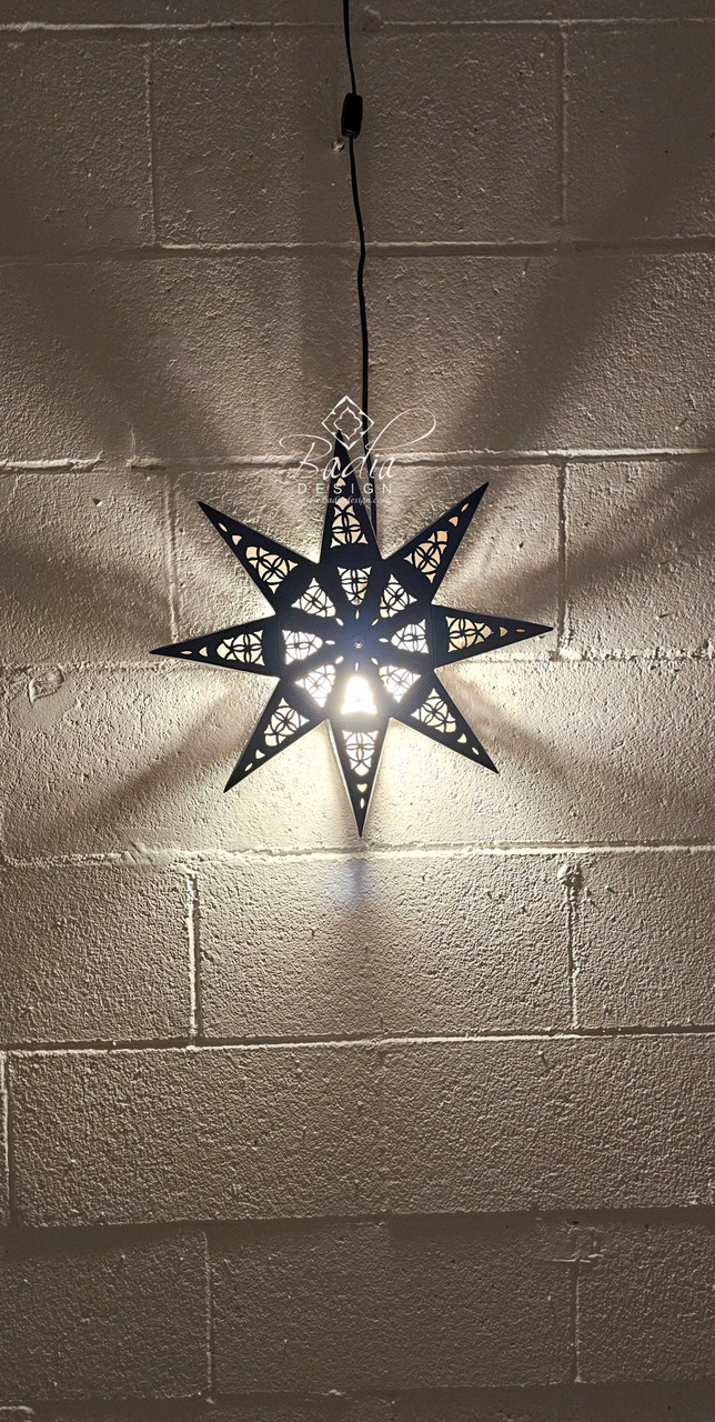 Star Shaped Metal Wall Sconce - WL257