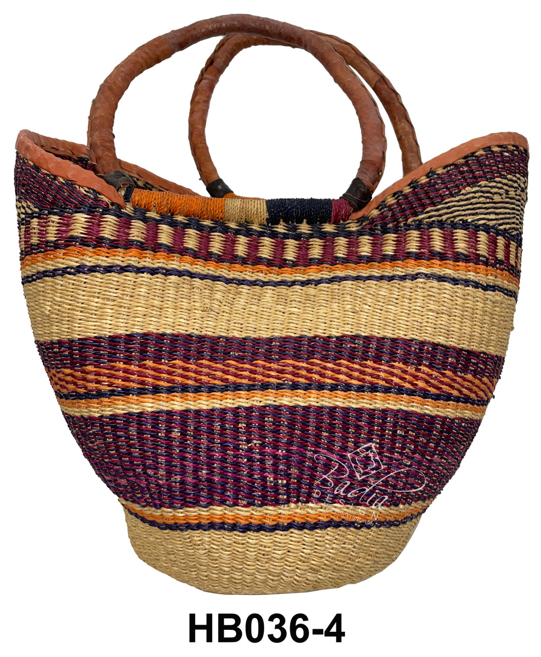 Colorful African Straw Handbags - HB036
