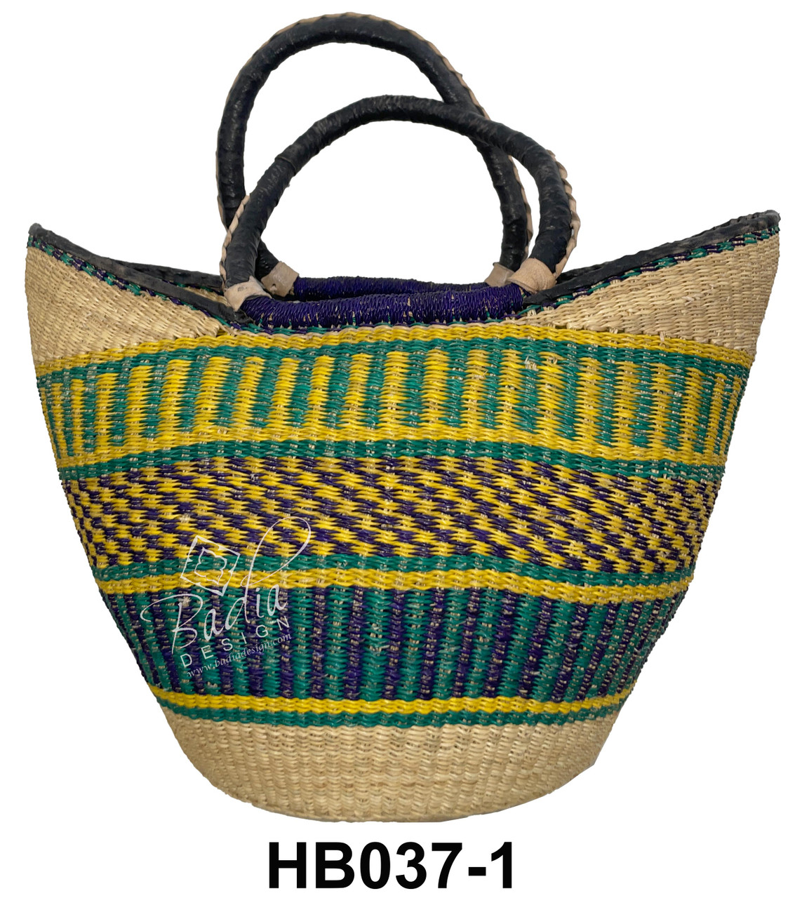 Multi-Color African Straw Handbags - HB037