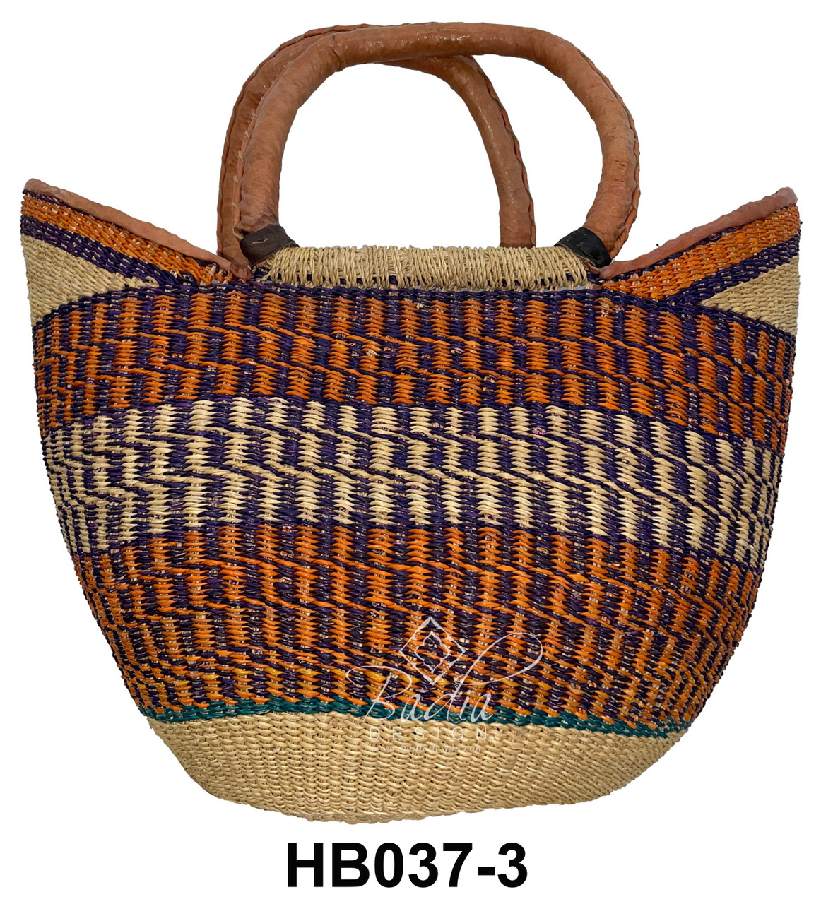 Multi-Color African Straw Handbags - HB037