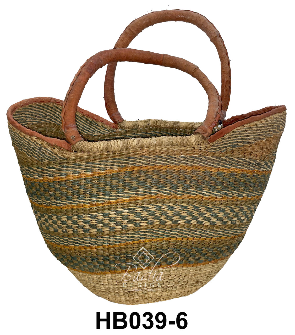 Handwoven African Straw Handbags - HB039