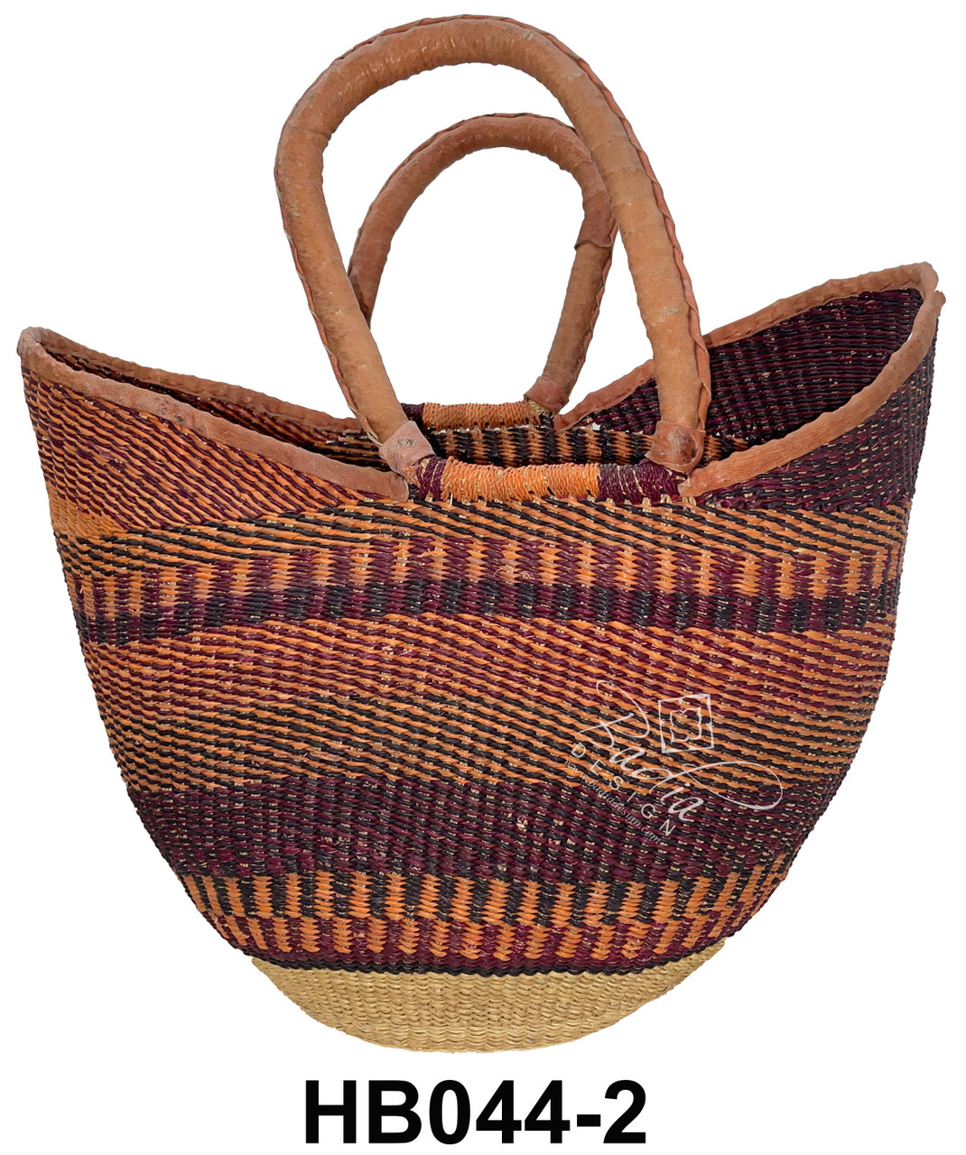 African Handwoven Straw Bags - HB044