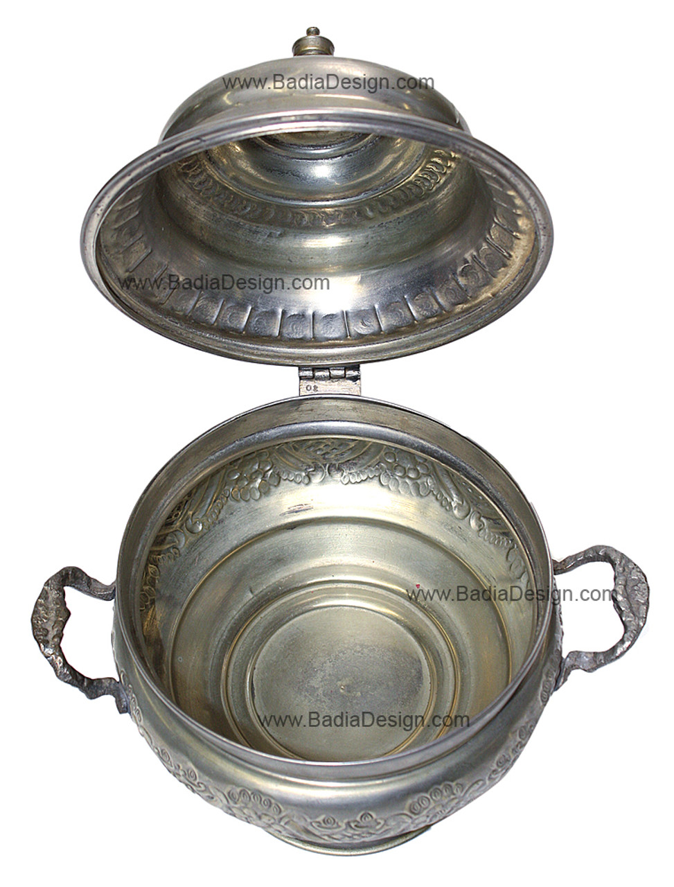 Small Vintage Silver Plated Container with Lid - HD023