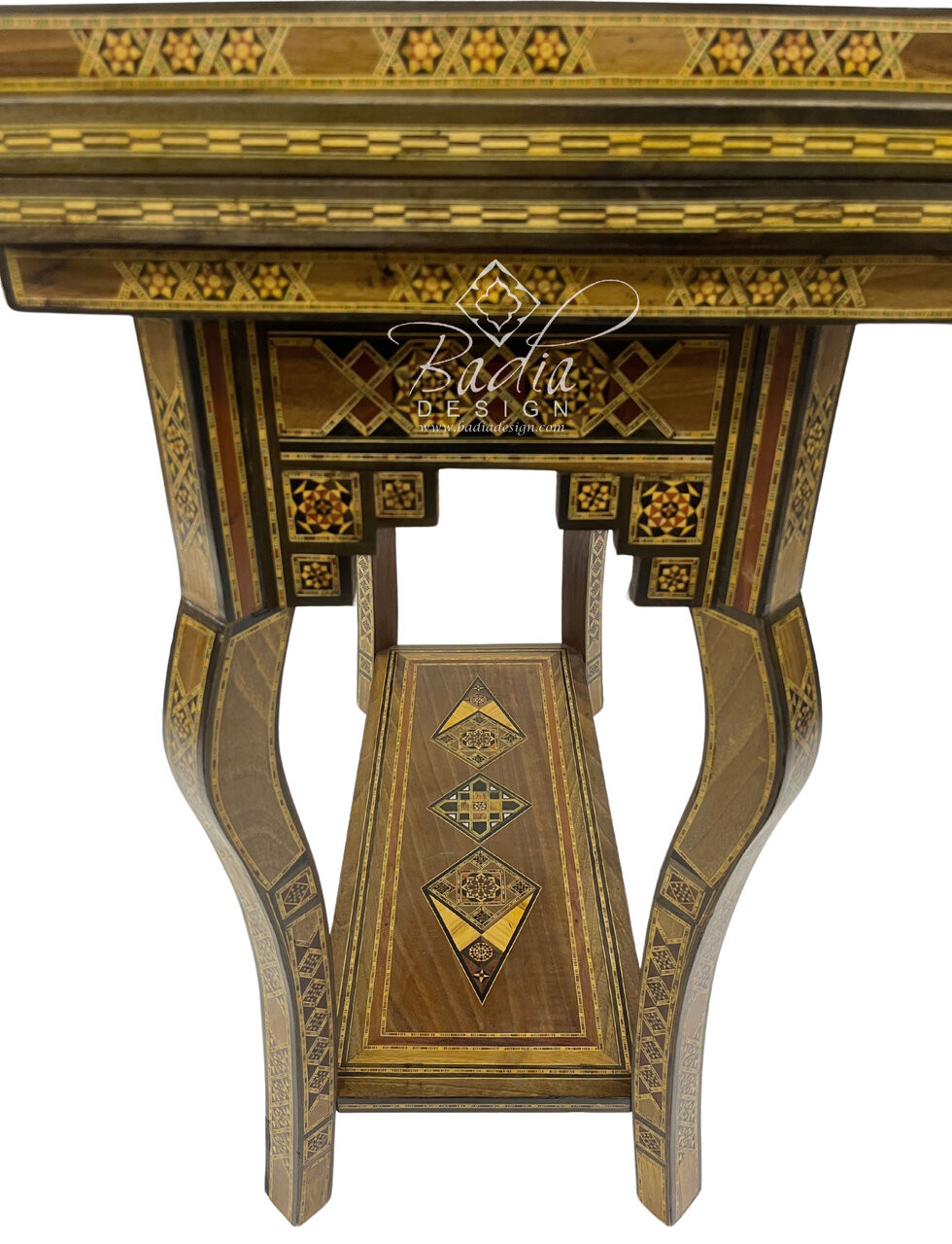 Handcrafted Syrian Design Gaming Table – Play Chess, Checkers & Backgammon - MOP-ST160