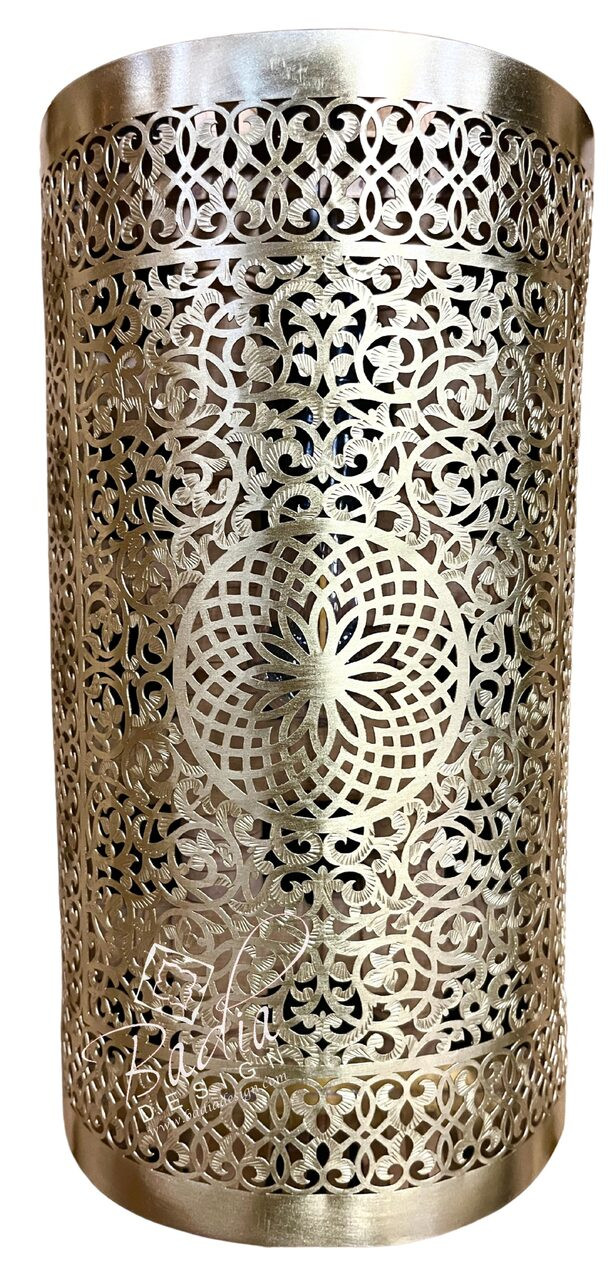 Handmade Brass Wall Sconce with Exquisite Cutout Patterns - WL266