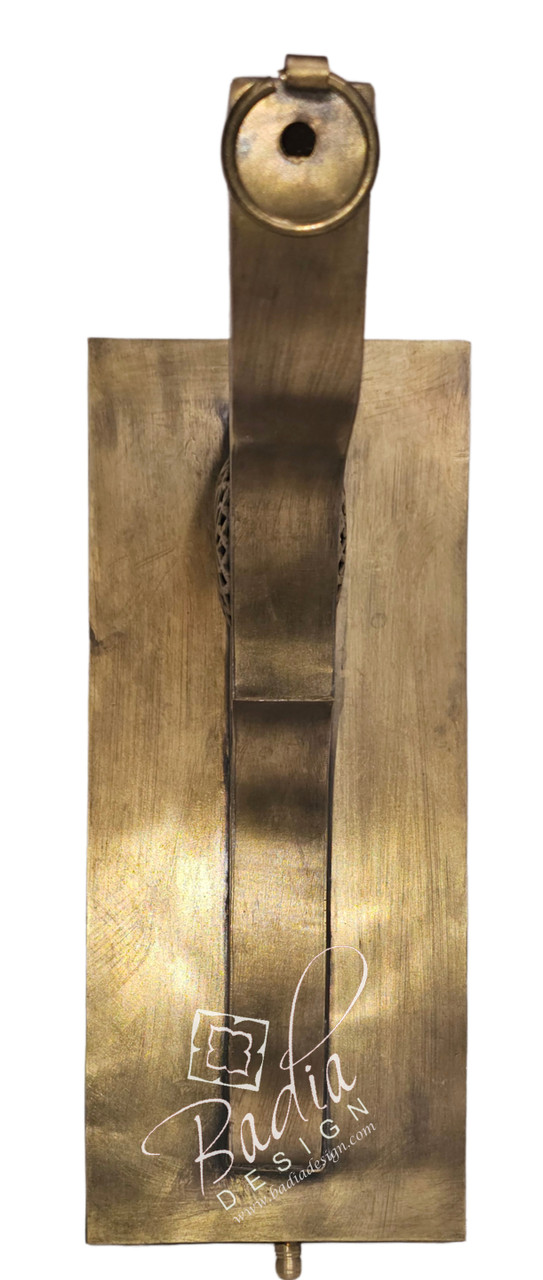 Moroccan Intricately Designed Brass Wall Bracket - WL287
