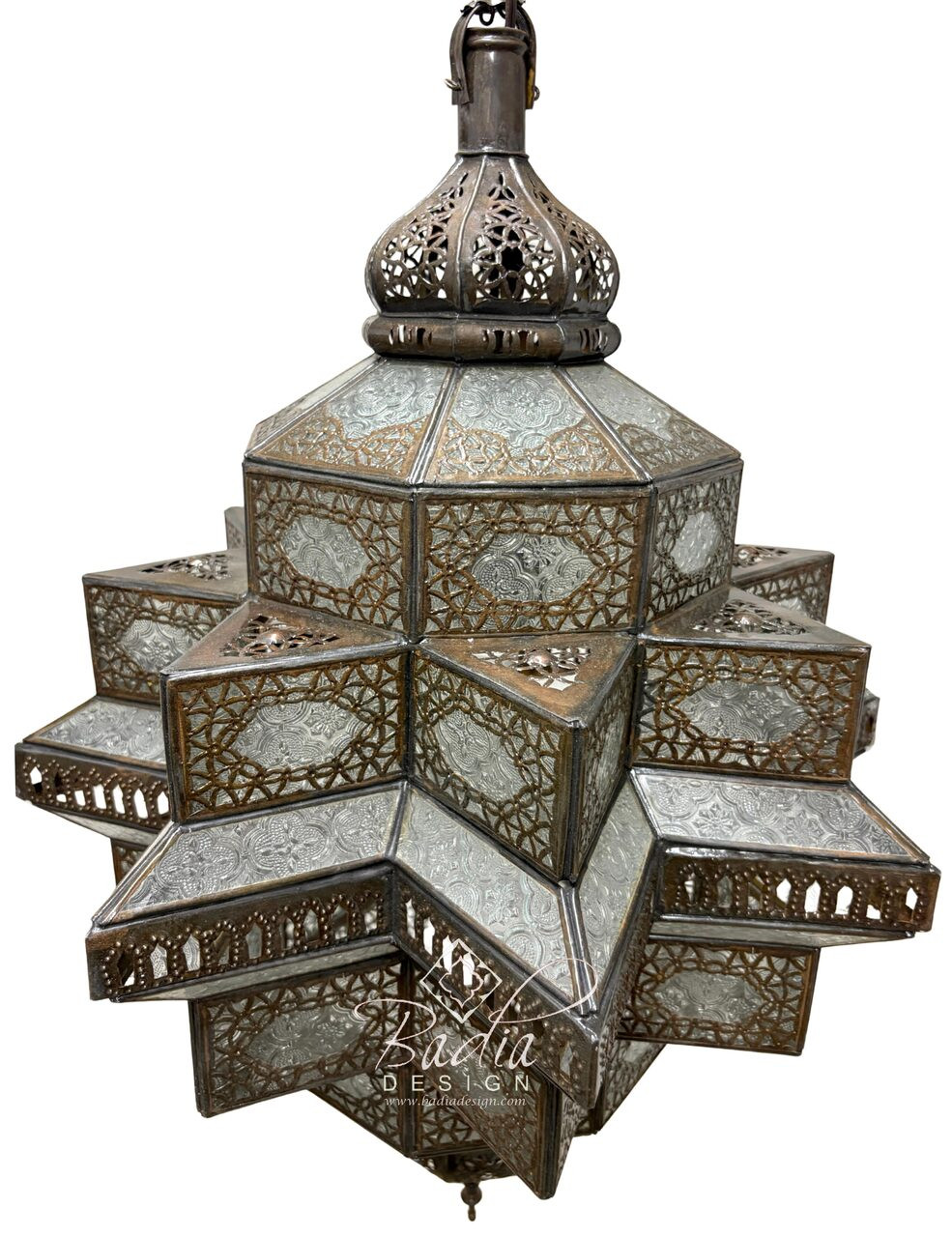 Large White Frosted Glass Lantern - LIG548 Large White Frosted Glass Lantern - LIG548