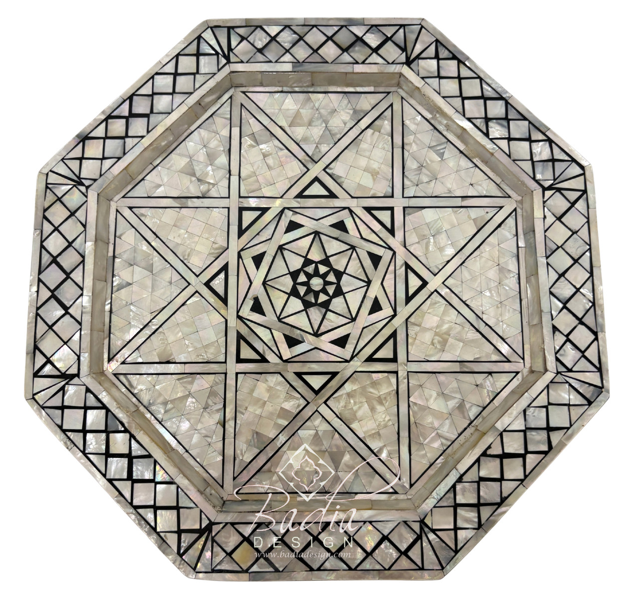 Moroccan Mother of Pearl Side Tables - MOP-ST175
