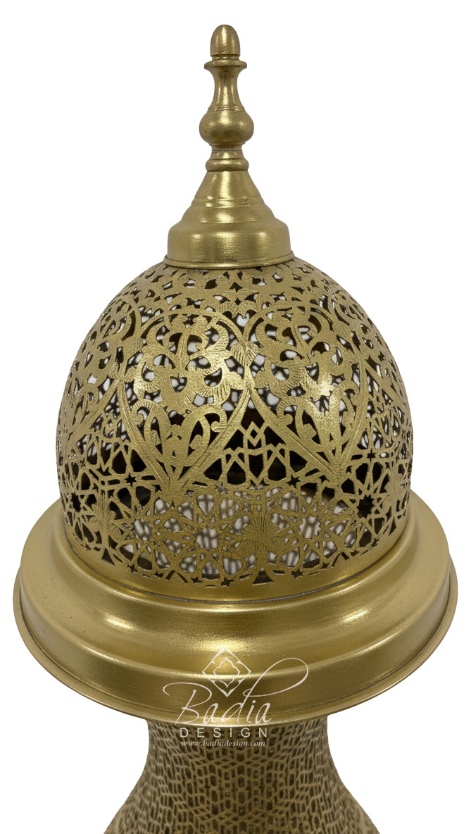 Tall Standing Brass Desktop Lamp - LIG559