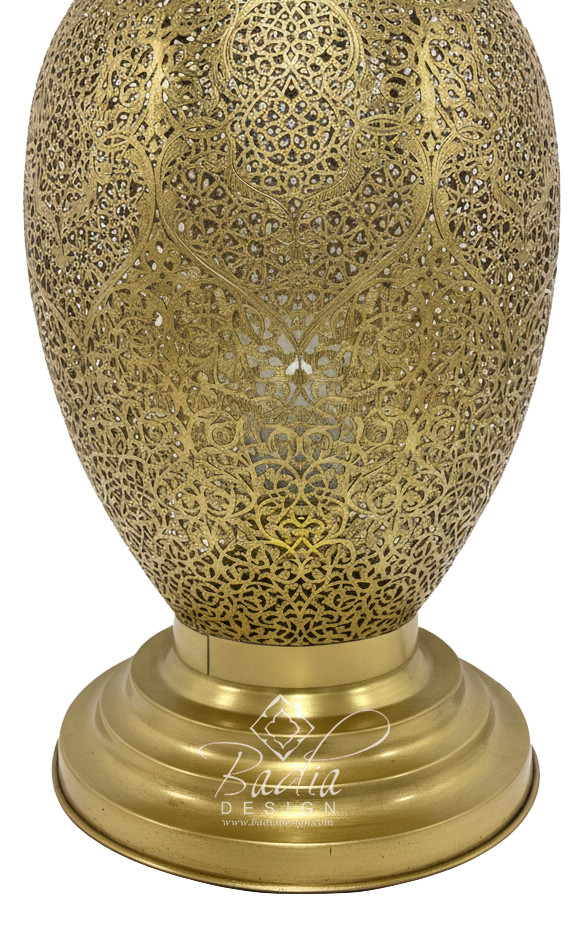 Tall Standing Brass Desktop Lamp - LIG559