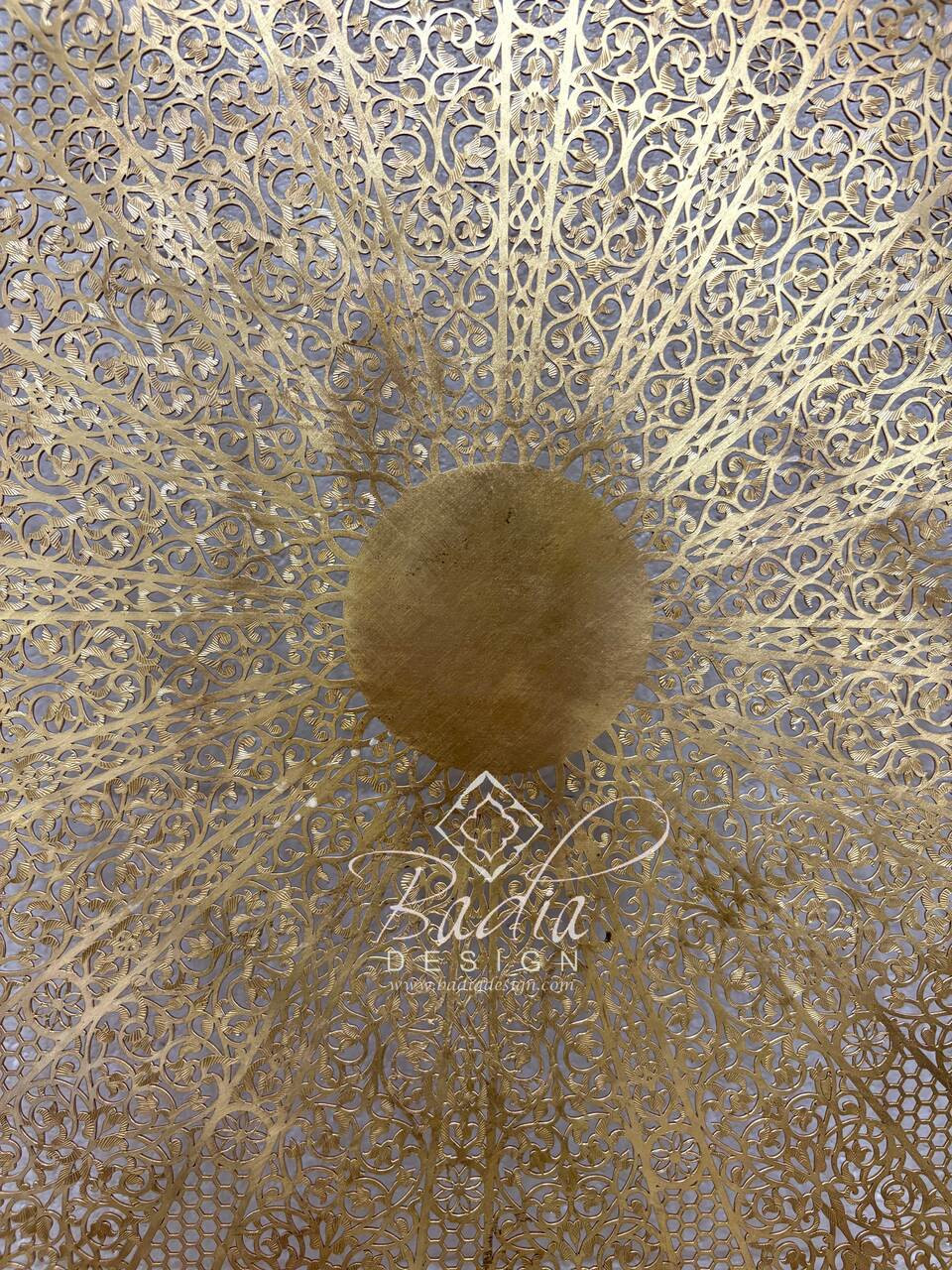 Large Intricately Designed Brass Wall Sconce - WL288