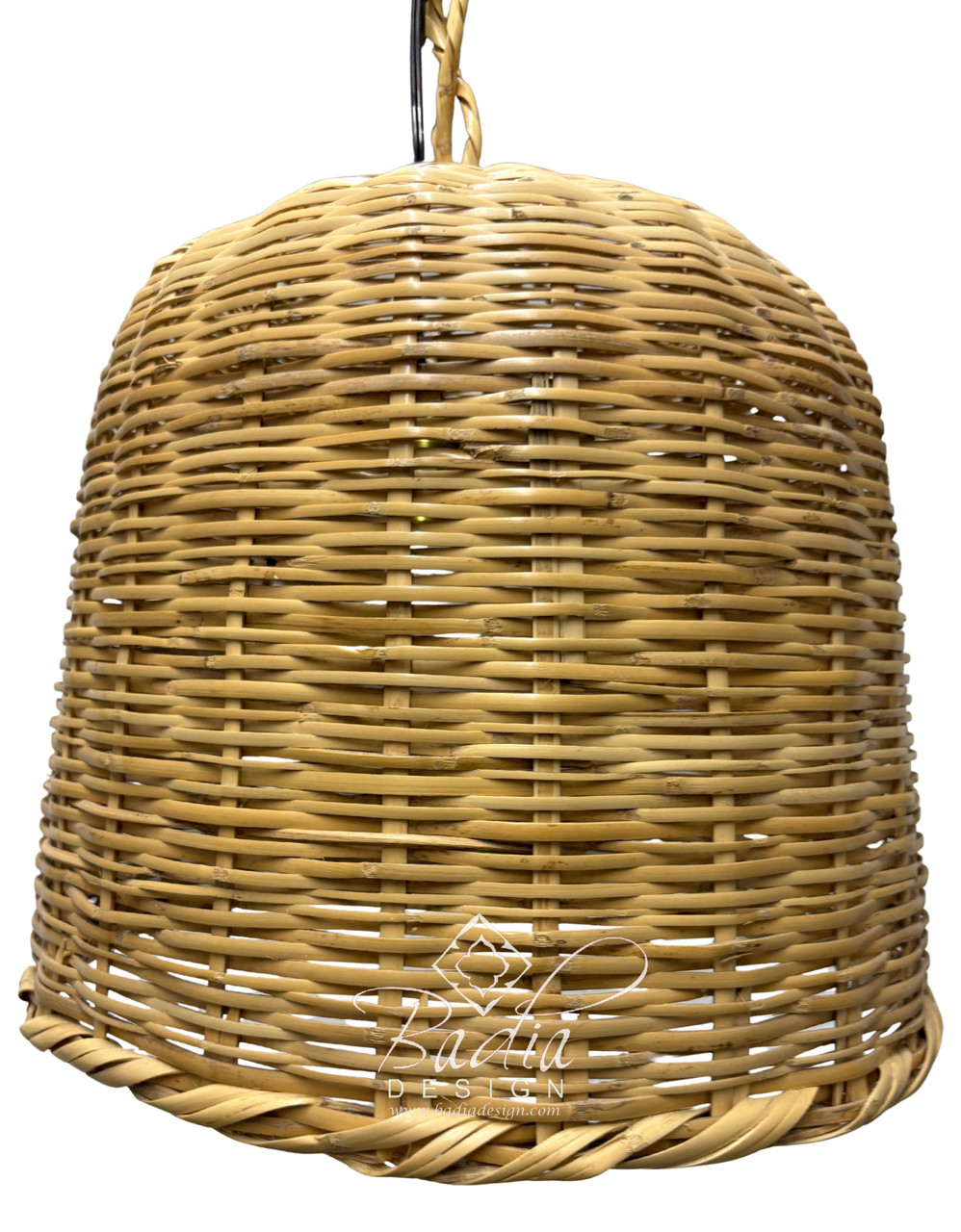 Rounded Dome Shaped Raffia Lantern - RAF029