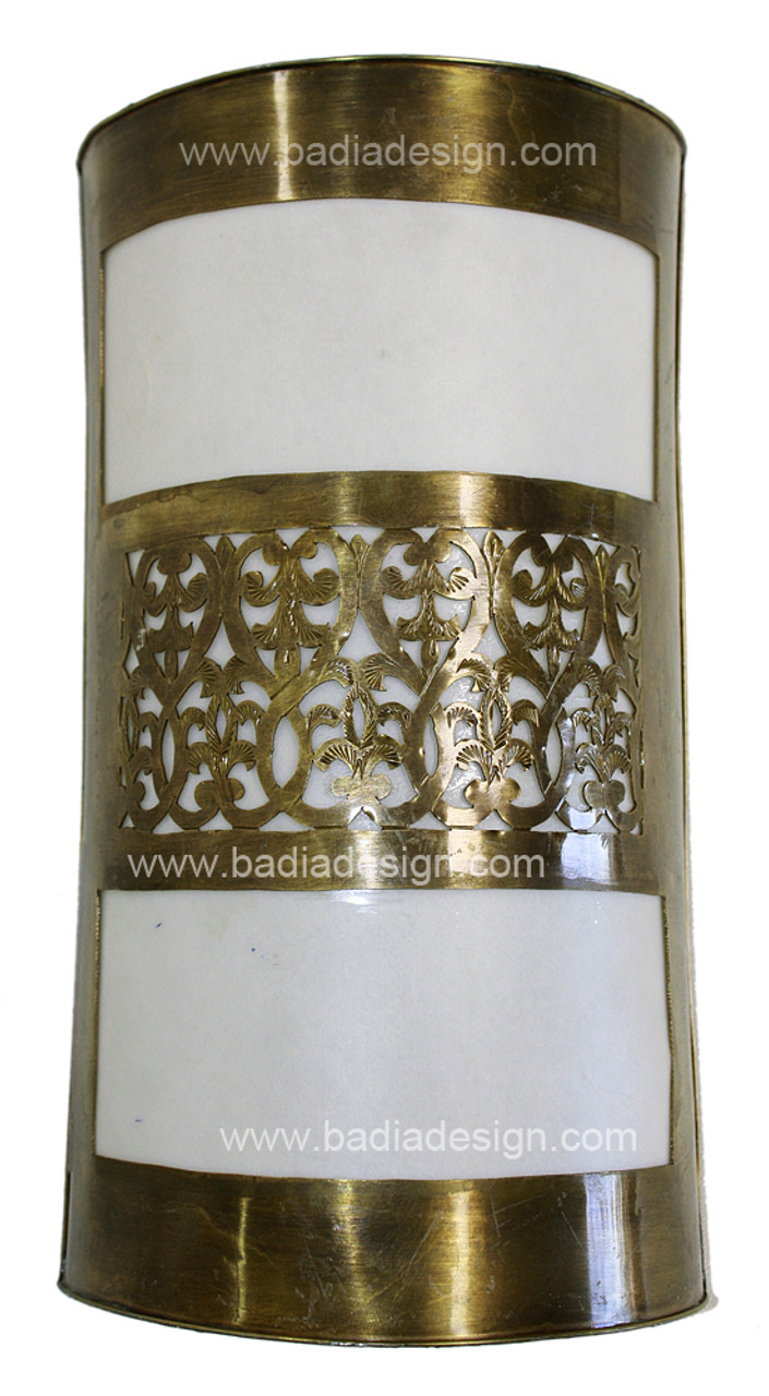 Cylinder Shaped Brass Wall Sconce - WL016