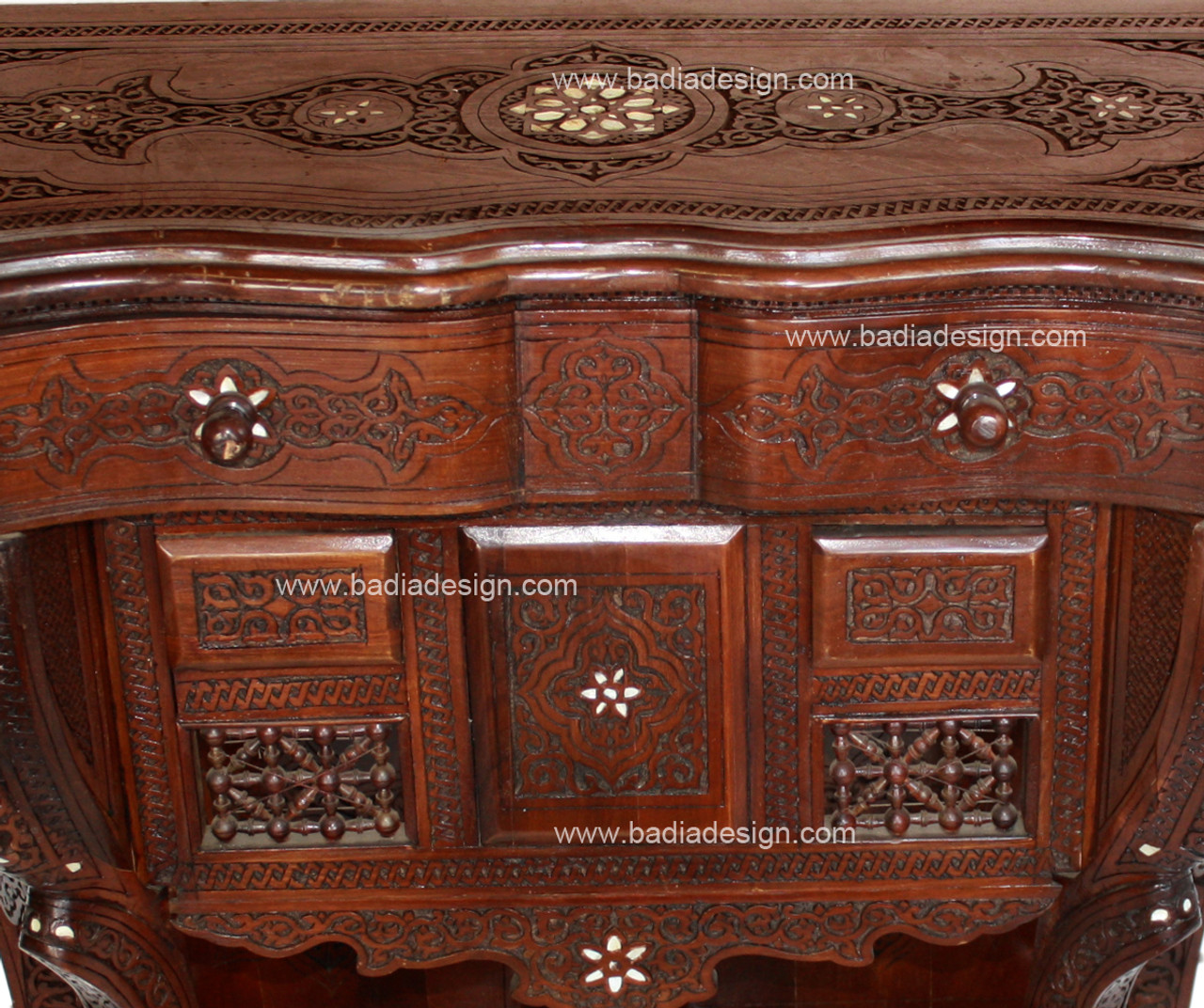 Mother of Pearl Inlay Handcrafted Console - MOP-CO002