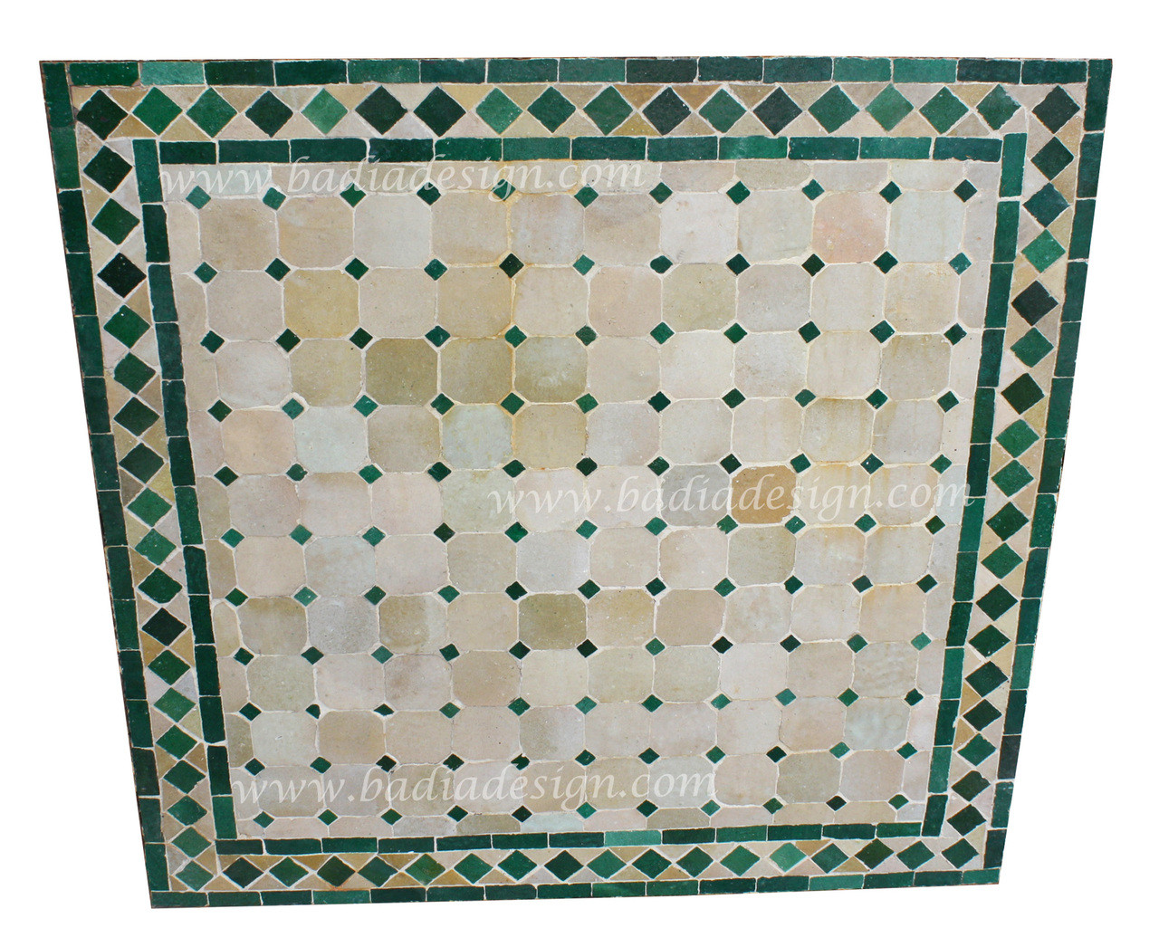 Moroccan Square Tile Table Top from Badia Design Inc.