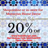 Moroccan Home Decor 20% Off Sale Moroccan Home Decor 20% Off Sale