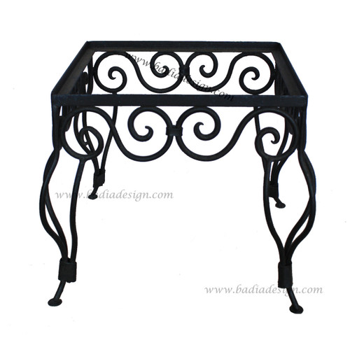 Moroccan Square Wrought Iron Table Base - TB16