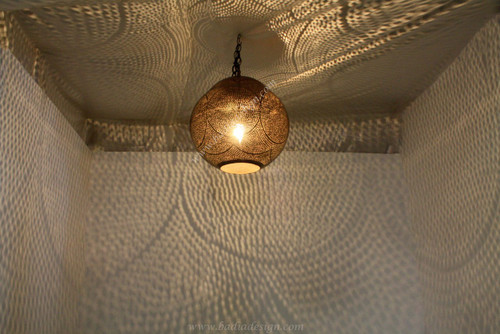 Moroccan Hanging Brass Lantern - LIG140