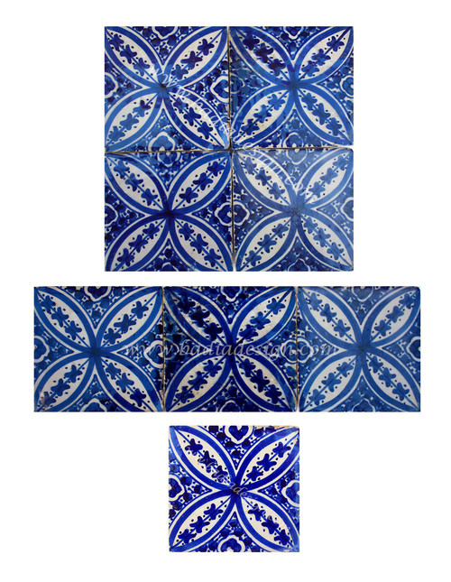 Moroccan Hand Painted Tiles - CT025