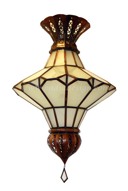 Hanging Lantern with White Color Glass - LIG131
