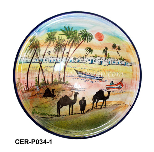 Hand Painted Tunisian Ceramic Bowl - CER-B008