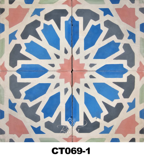 Traditional Moroccan Cement Tile - CT069