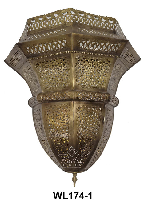 Brass and Silver Wall Sconce - WL174