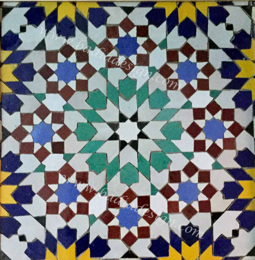 Moroccan Mosaic Floor Tile - TM035