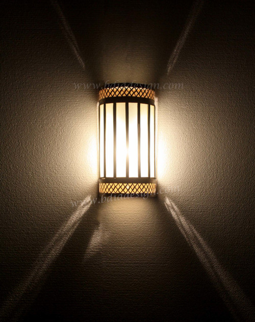 Half Cylinder Brass Wall Sconce - WL186