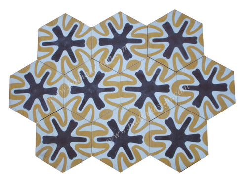 Moroccan Hexagon Shaped Tile - CT097