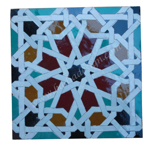 Moroccan Mosaic Cement Tile - TM060