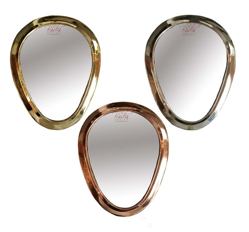 Teardrop Shaped Metal Mirrors - M-EM017