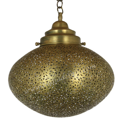 Brass and Silver Hanging Pendant Light - LIG346